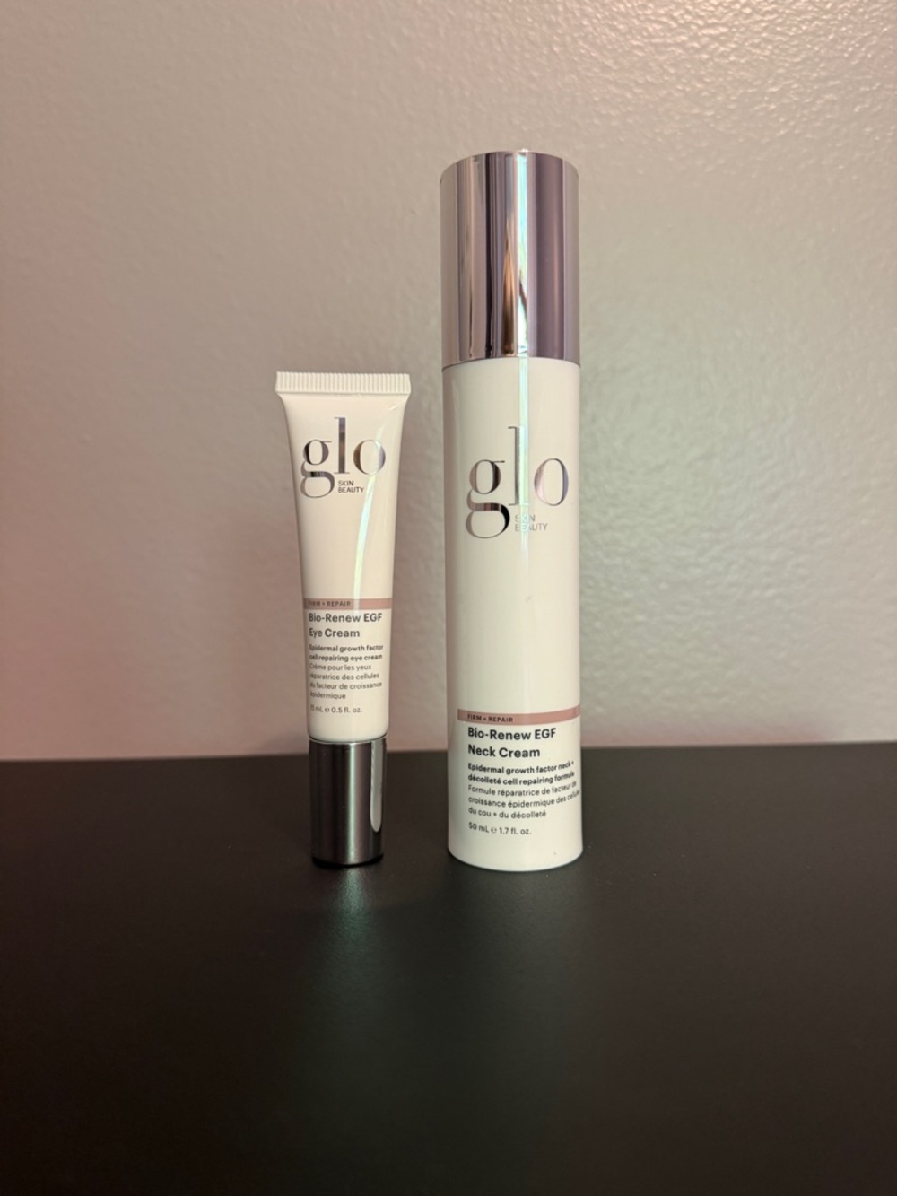 NEW! Full Size Glo Skin Beauty EGF Neck & Eye Cream